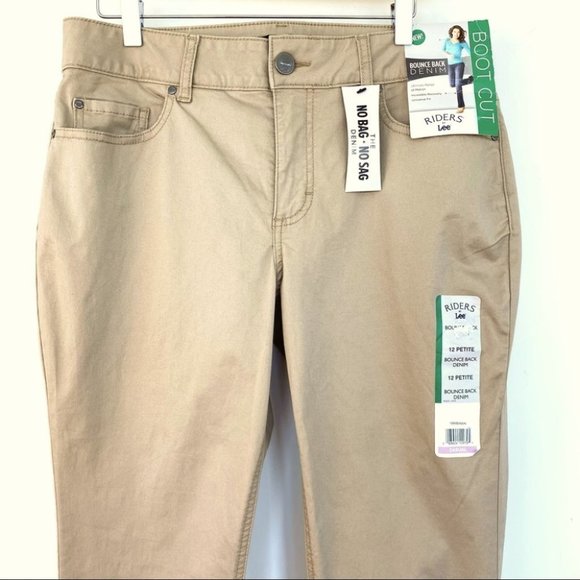 Riders by Lee Women's Tan Bootcut Pants - Picture 1 of 11